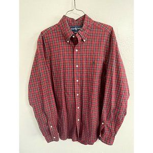 Polo Ralph Lauren Mens Classic Fit Button Down Long Sleeve, Size Medium, Plaid